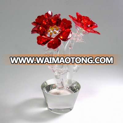 Free Shipping Elegant Crystal Sunflower For Home Decoration Crystal Sunflower