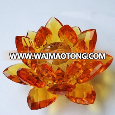 Free Shipping Fashion Multicolor Crystal Lotus For Home Decoration Item