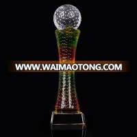 2015 new design custom engraving coloured glaze trophy award blank