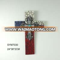 Resin cross sculpture wedding gift for boy