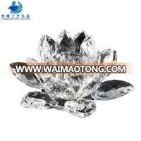 Wholesale Crystal Lotus Flower Tea light Candle Holder for Decoration