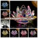 wholesale pretty unique Crystal Rainbow Lotus Flower For Wedding Gifts