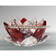 CH-0299,crystal lotus candleholder